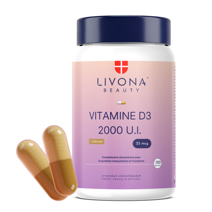 Vitamine D3 & Calcium 2 000 UI 120 gélules