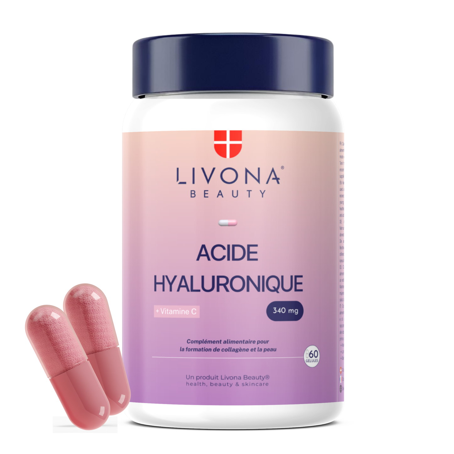 Acide Hyaluronique & Vitamine C 60 gélules