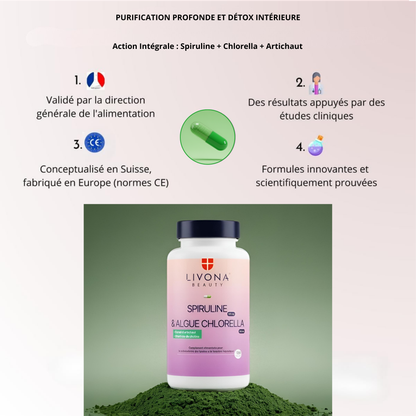 Spiruline & Algue Chlorella 120 gélules
