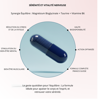 Magnésium Bisglycinate & Taurine 120 gélules