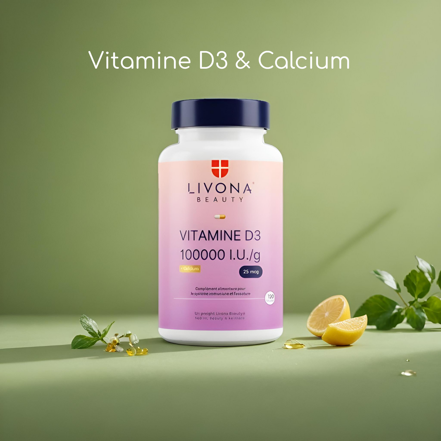 Vitamine D3 & Calcium 2 000 UI